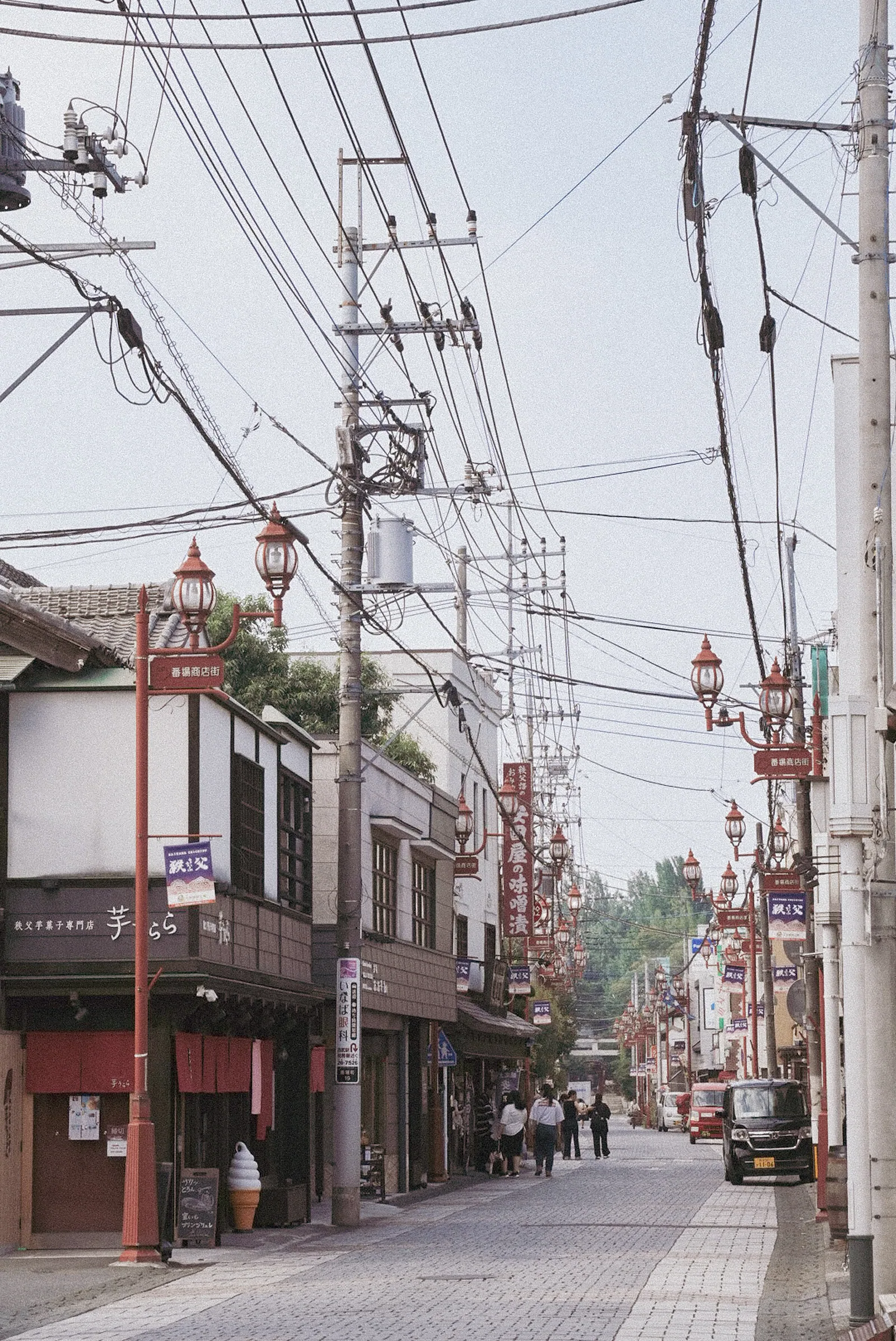 秩父・番場商店街の街並み