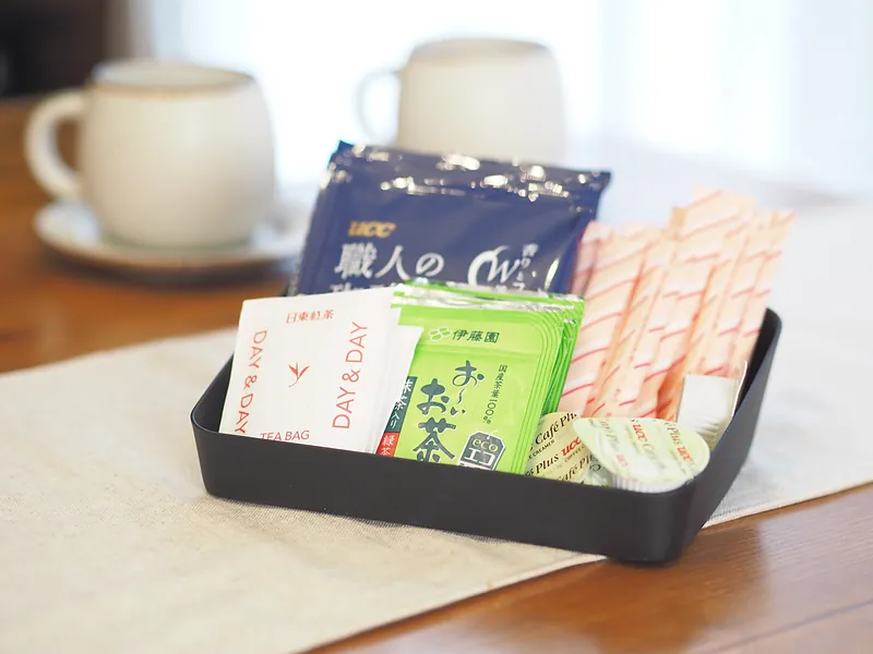 お茶・コーヒーのサービス付き