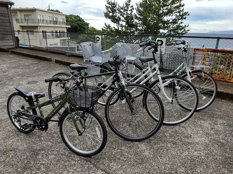電動自転車4台を無料で貸出。富戸散策に便利